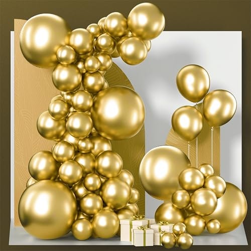 PartyWoo Metallic Gold Balloon 120-Piece Assortment: $7.99 PartyWoo Metallic Gold Balloon 120-Piece Assortment: $7.99