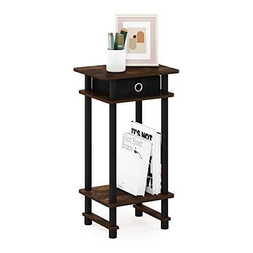 Furinno Turn-N-Tube Tall End Table with Bin Drawer: $14.99 Furinno Turn-N-Tube Tall End Table with Bin Drawer: $14.99