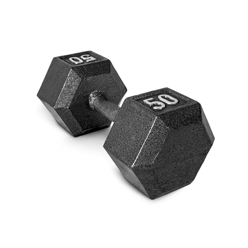 CAP Barbell 50lb Cast Iron Hex Dumbbell: $54.99 CAP Barbell 50lb Cast Iron Hex Dumbbell: $54.99