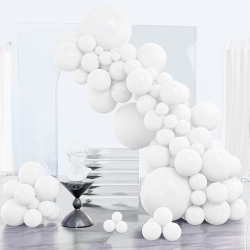 PartyWoo 123-Piece White Balloon Assortment: $7.19 PartyWoo 123-Piece White Balloon Assortment: $7.19