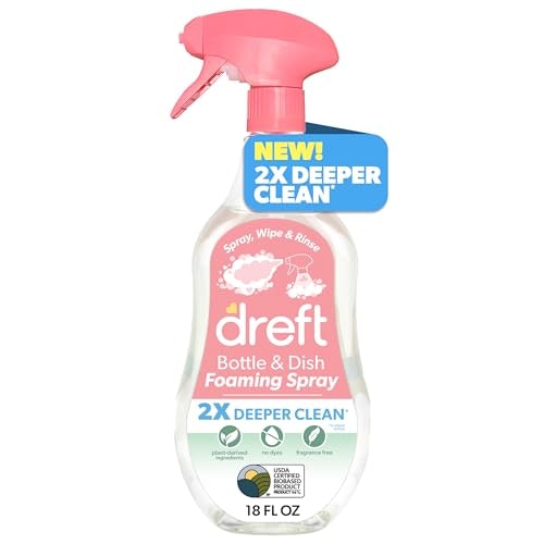 Dreft Baby Bottle and Dish Cleaning Spray 18-oz.: $6.34 Dreft Baby Bottle and Dish Cleaning Spray 18-oz.: $6.34