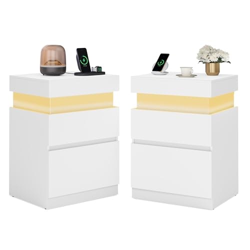 Vasagle Kailyn 2-Drawer Nightstand with Power Outlets and LED Lights 2-Pack: $152.98 Vasagle Kailyn 2-Drawer Nightstand with Power Outlets and LED Lights 2-Pack: $152.98