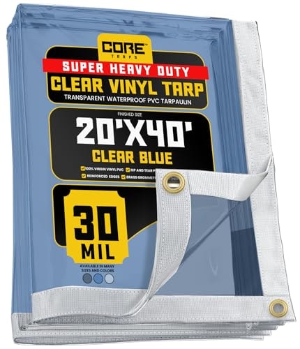 Core Tarps 30-Mil 20x40-Foot Heavy Duty Vinyl Tarp: $545.15 Core Tarps 30-Mil 20x40-Foot Heavy Duty Vinyl Tarp: $545.15