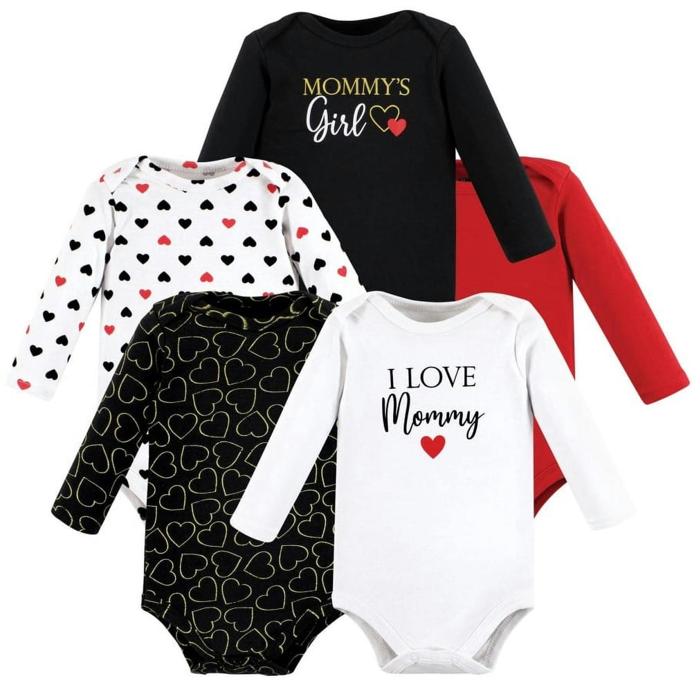 Hudson Baby Cotton Long-Sleeve Bodysuits 5-Pack: $21.99 Hudson Baby Cotton Long-Sleeve Bodysuits 5-Pack: $21.99