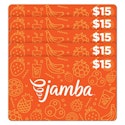 Five $15 Jamba Gift Cards ($75 Value) for $60 + email delivery