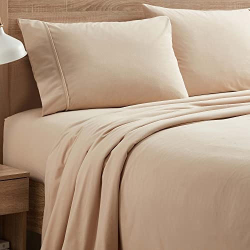 King Beige Flannel Bedding Sheet Set: $42.98 King Beige Flannel Bedding Sheet Set: $42.98