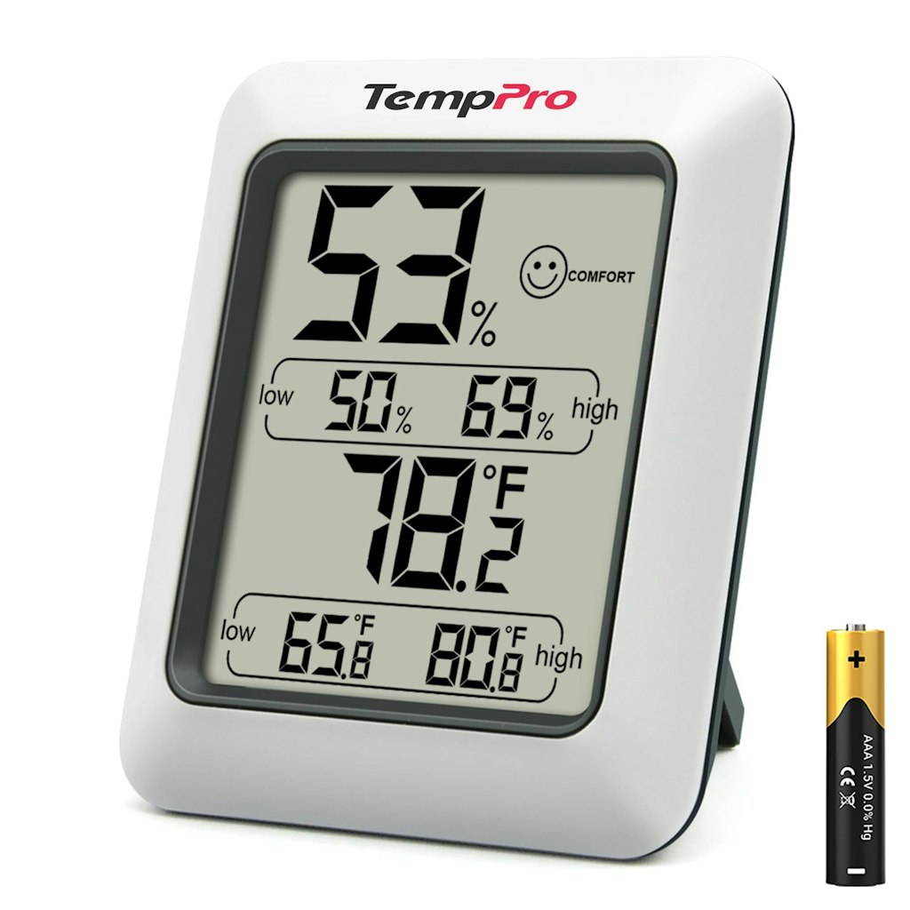 TempPro Indoor Digital Hygrometer and Thermometer: $10