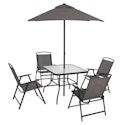 Mainstays Albany Lane 6-Piece Patio Dining Set w/ Umbrella for $97 + free shipping