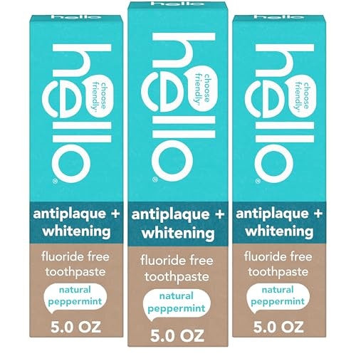 Hello Antiplaque and Whitening Fluoride Free Toothpaste 3-Pack: $16.26