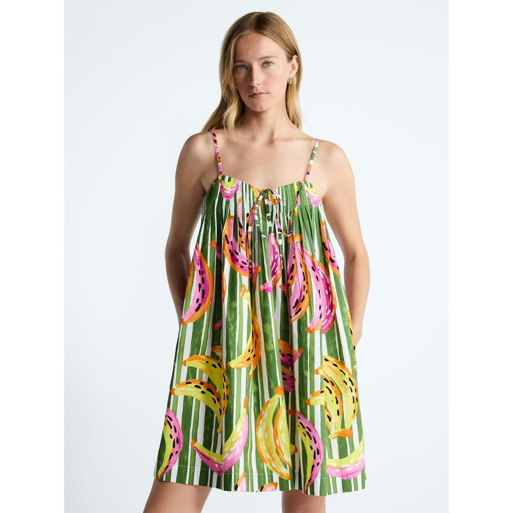 Free Assembly Women's Cotton Pintuck Mini Dress: $11.25