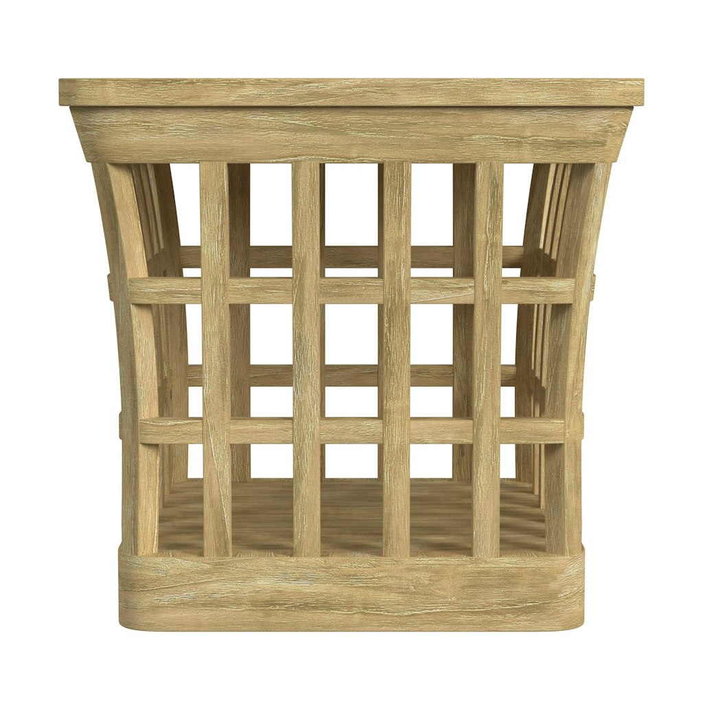 Butler Monhegan Outdoor Teak & Marble End Table: $322