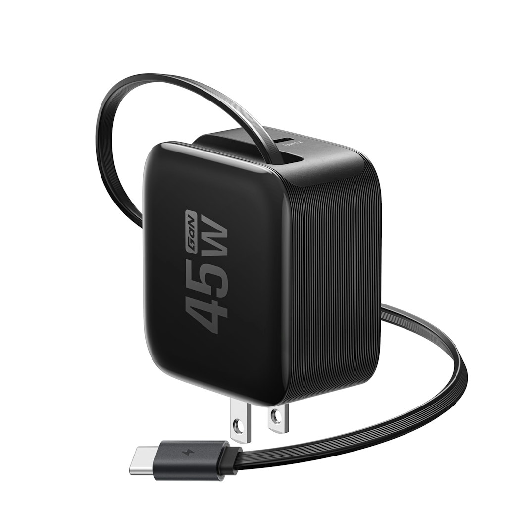 EF ECOFLOW 45W Retractable 3-in-1 Fast Charger: $17