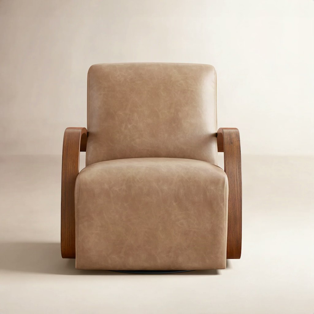 Joss & Main Oak Swivel Armchair: $549