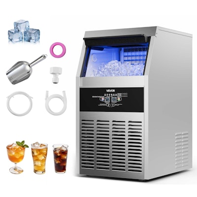 Vevor Commercial 130-lb. Freestanding/Under Counter Ice Maker for $240 + free shipping