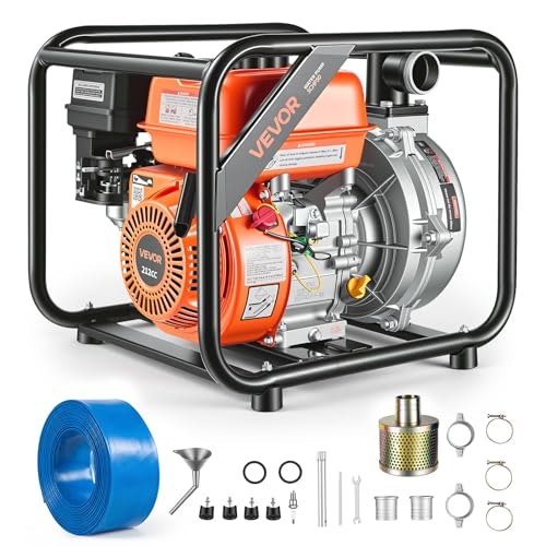 Vevor 2-Inch 128 GPM 6HP Gas-Powered Water Transfer Pump: $270.99 Vevor 2-Inch 128 GPM 6HP Gas-Powered Water Transfer Pump: $270.99