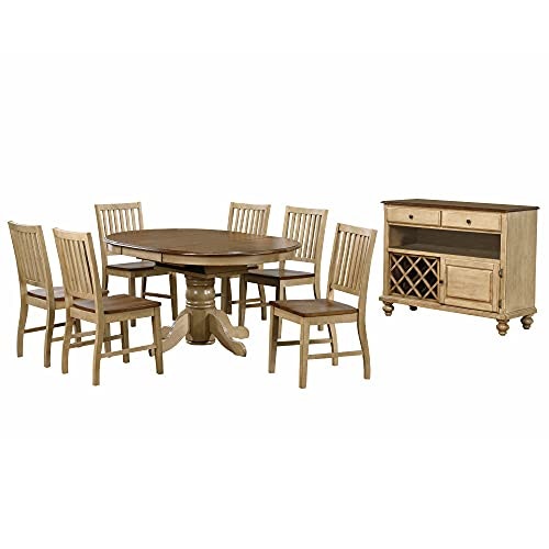 Sunset Trading 8-Piece Brook Pedestal Dining Set with Server: $1,793.40