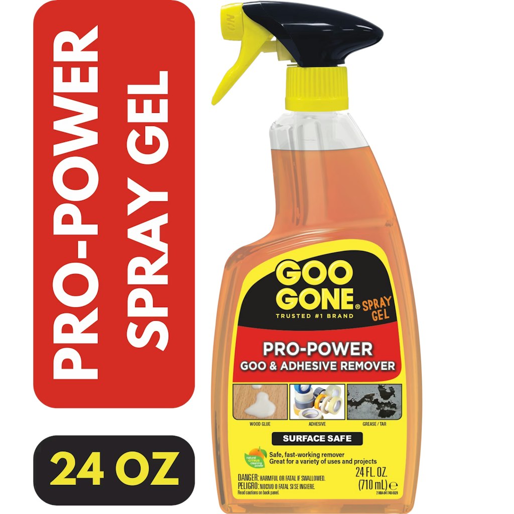 Goo Gone Pro-Power 24-oz. Goo & Adhesive Remover Spray Gel: $8.28