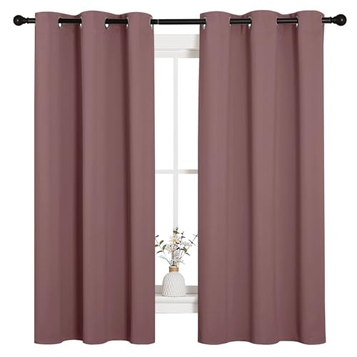Nicetown 42" x 63" Room Darkening Grommet Curtains 2-Pack: $29.99
