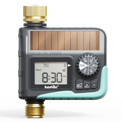 Rainpoint Solar Sprinkler Timer for $42 + free shipping