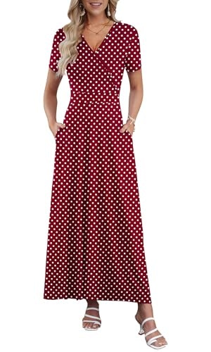Auselily Women's Floral Maxi Dress: $31.44 Auselily Women's Floral Maxi Dress: $31.44