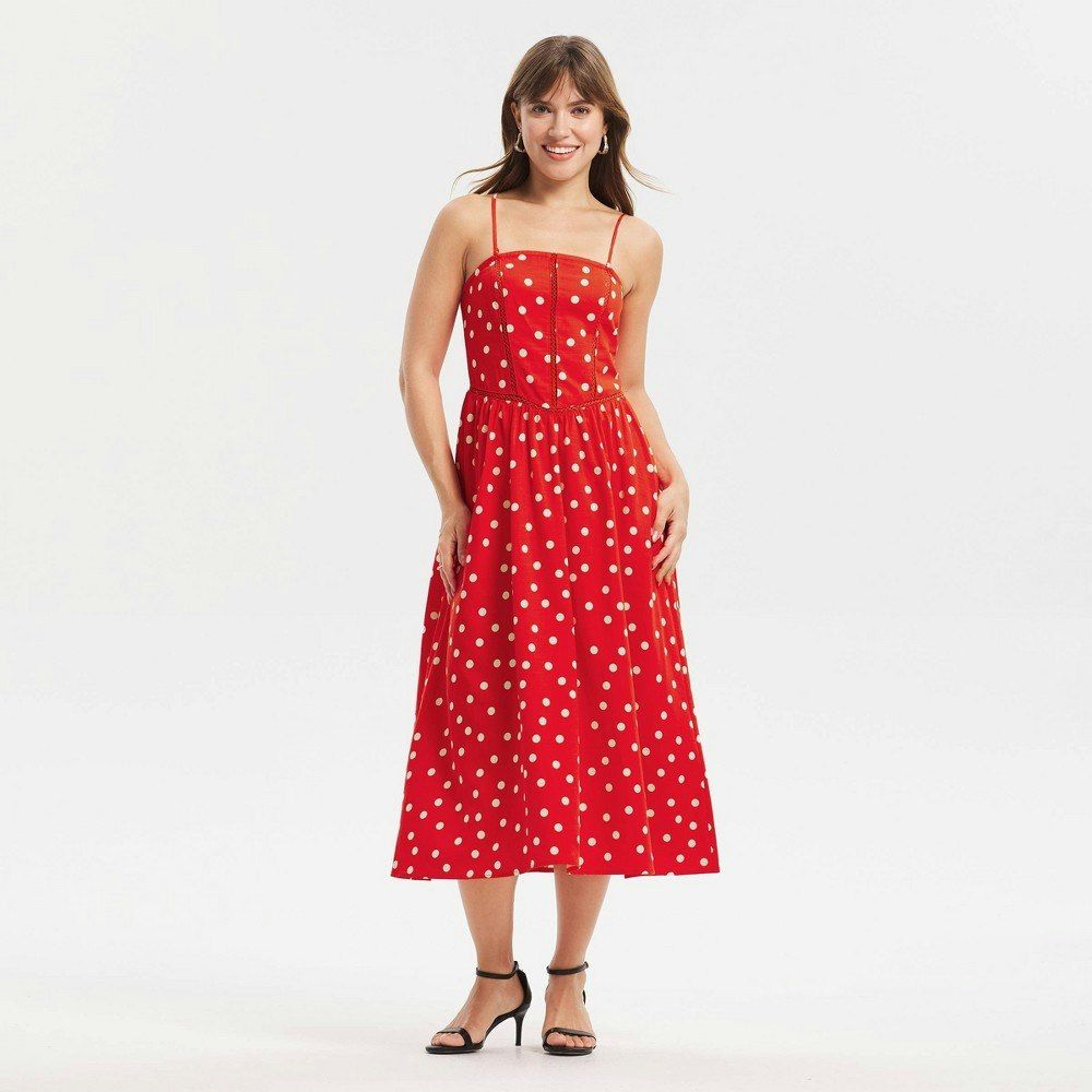 A New Day Women's Detachable Strap Midi Dress: $48 A New Day Women's Detachable Strap Midi Dress: $48