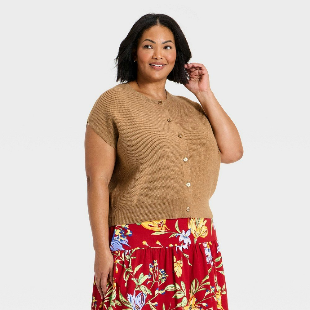A New Day Women's Crewneck Button-Front Sweater Vest: $30 A New Day Women's Crewneck Button-Front Sweater Vest: $30