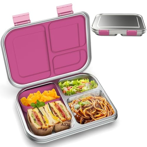 Bosedsang Stainless Steel 3-Compartment Kids Bento Lunch Box: $39.09 Bosedsang Stainless Steel 3-Compartment Kids Bento Lunch Box: $39.09