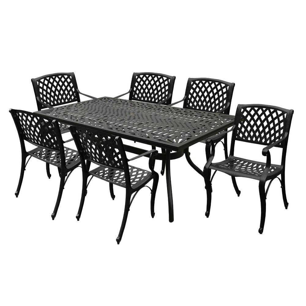 Oakland Living 7-Piece Aluminum Patio Dining Set: $1,333.99 Oakland Living 7-Piece Aluminum Patio Dining Set: $1,333.99