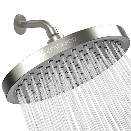 SparkPod 8-Inch Round Rain Shower Head: $44.98