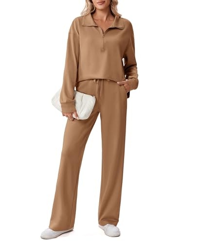 Pinspark Women's 2-Piece Half-Zipper Lounge Set: $41.64 Pinspark Women's 2-Piece Half-Zipper Lounge Set: $41.64