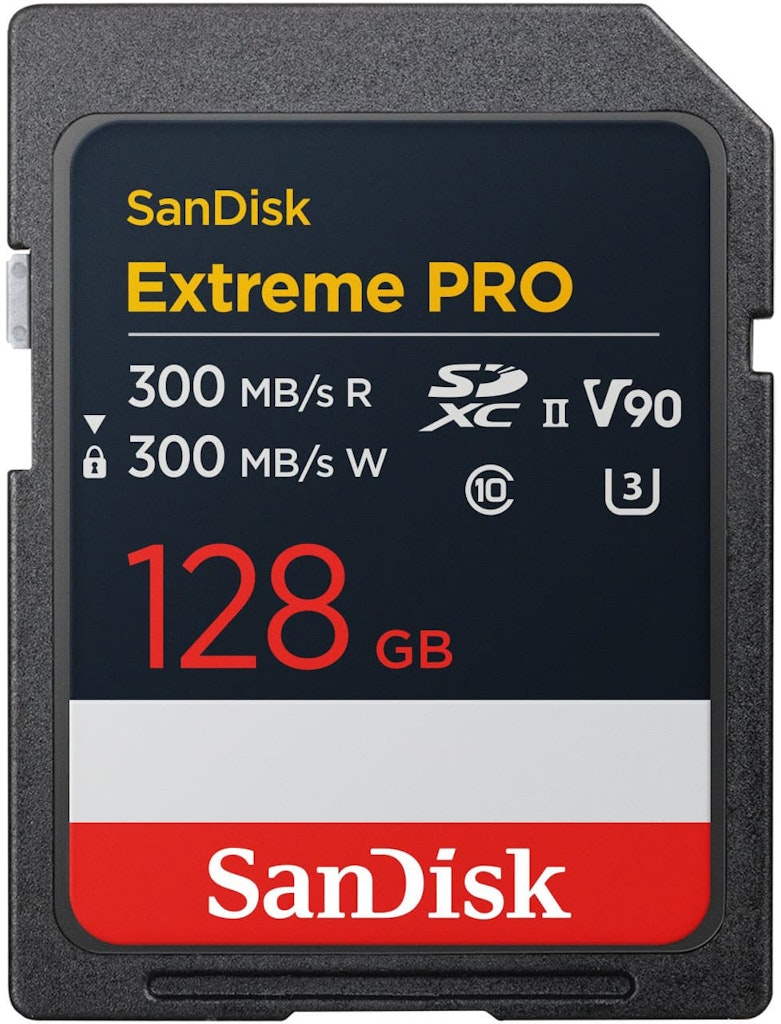 SanDisk 128GB Extreme PRO SD UHS-II V90 Memory Card: $207.99 SanDisk 128GB Extreme PRO SD UHS-II V90 Memory Card: $207.99
