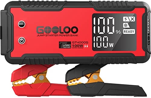 Gooloo GT4000S 4,000A Jump Starter: $99.96 Gooloo GT4000S 4,000A Jump Starter: $99.96