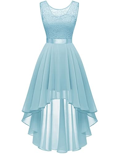 BeryLove High-Low Lace and Chiffon Formal Dress: $39.98 BeryLove High-Low Lace and Chiffon Formal Dress: $39.98