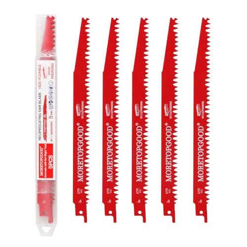 Moretopgood 9-inch Wood Pruning Reciprocating Saw Blades 5-Pack: $7.66 Moretopgood 9-inch Wood Pruning Reciprocating Saw Blades 5-Pack: $7.66