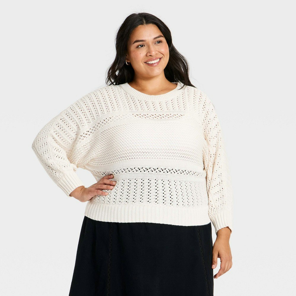 Universal Thread Women's Dolman Crewneck Pullover Sweater: $28 Universal Thread Women's Dolman Crewneck Pullover Sweater: $28