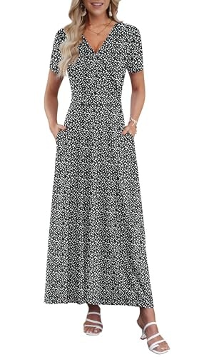 Auselily Women's Floral Maxi Dress: $31.44 Auselily Women's Floral Maxi Dress: $31.44