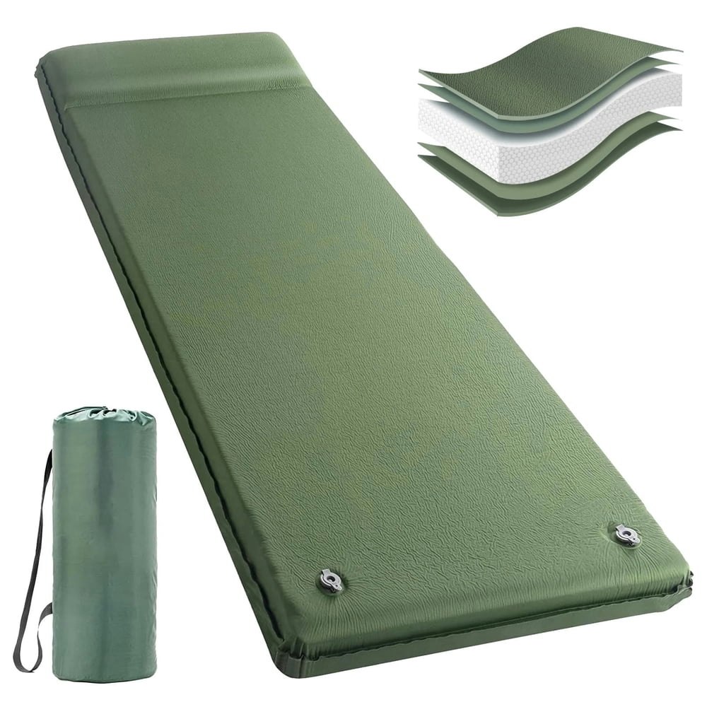 Aship 3.1-Inch Self-Inflating Sleeping Pad with Pillow: $53.99 Aship 3.1-Inch Self-Inflating Sleeping Pad with Pillow: $53.99