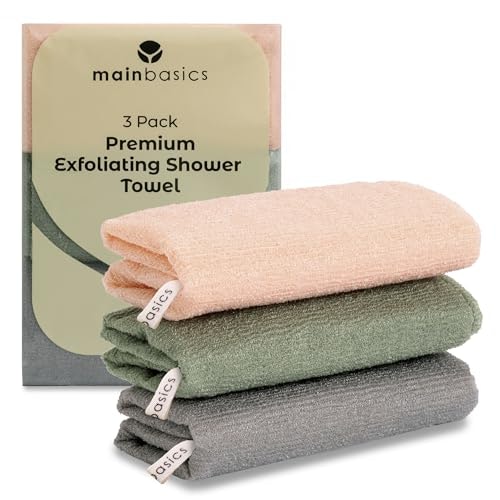 MainBasics Japanese Deep Exfoliating Shower Towel 3-Pack: $7.99 MainBasics Japanese Deep Exfoliating Shower Towel 3-Pack: $7.99