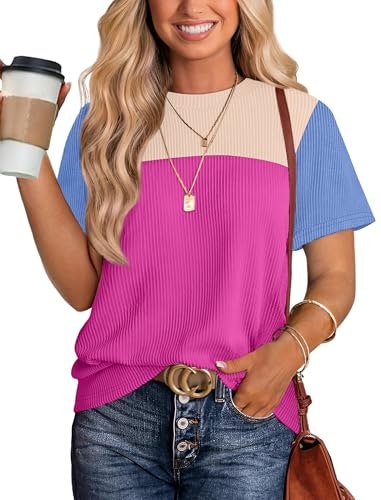 Women's Color Block Crewneck Casual Top: $14.24 Women's Color Block Crewneck Casual Top: $14.24