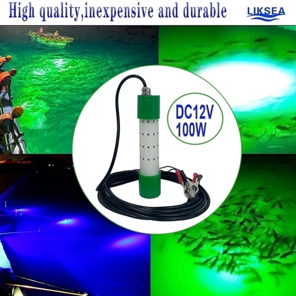 Liksea 100W 12,000-Lumen Underwater Fishing Light: $47.69 Liksea 100W 12,000-Lumen Underwater Fishing Light: $47.69