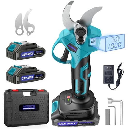 1.4-Inch Cordless Electric Pruning Shears with 2 Batteries: $47.43 1.4-Inch Cordless Electric Pruning Shears with 2 Batteries: $47.43