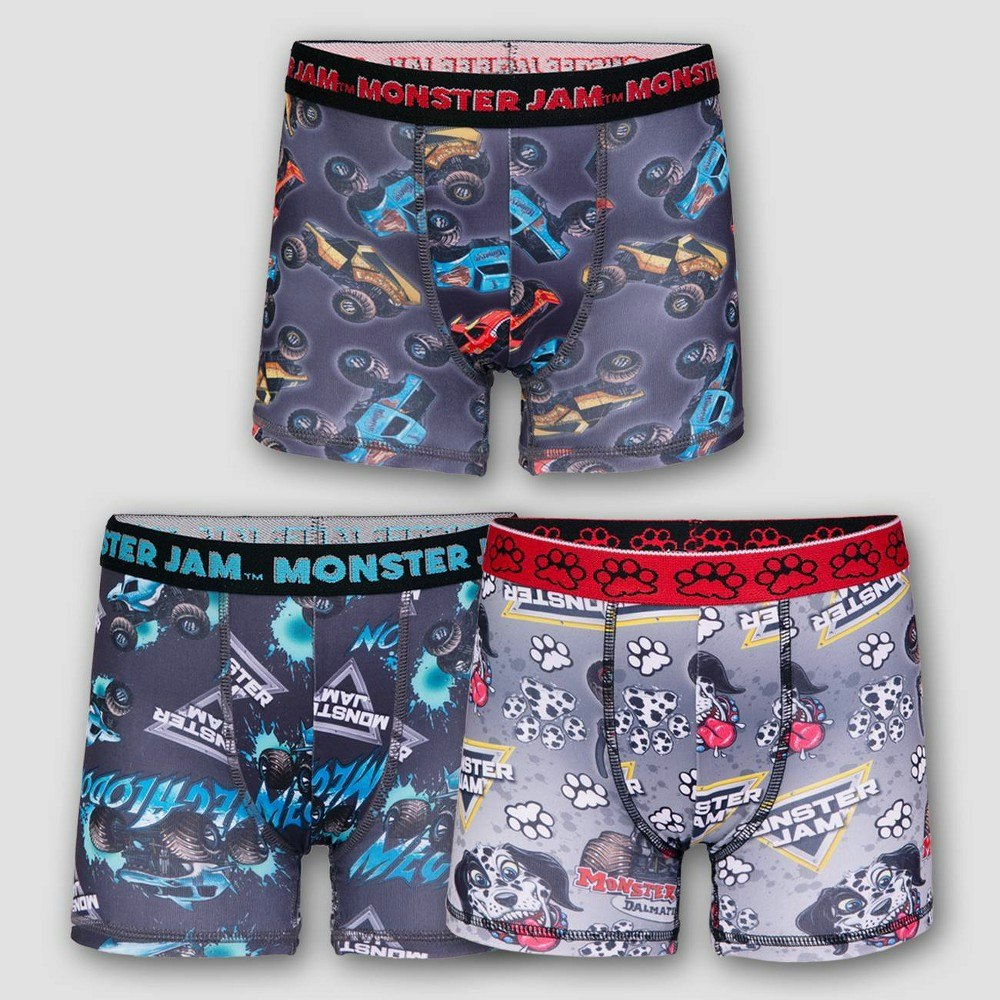 Toddler Boys' Monster Jam Boxer Briefs 3-Pack: $10.99