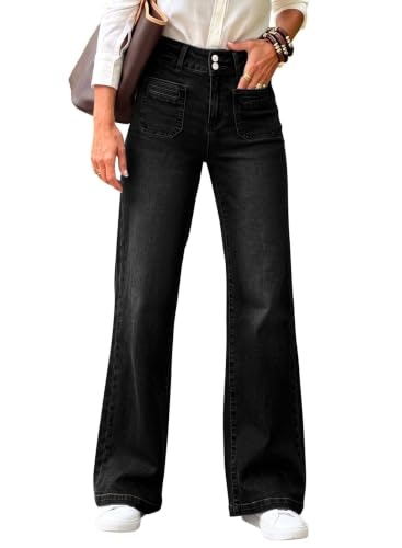 Sidefeel Women's High-Waisted Wide-Leg Jeans: $33.29 Sidefeel Women's High-Waisted Wide-Leg Jeans: $33.29
