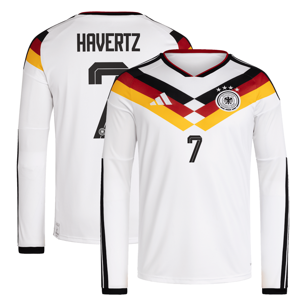 Adidas Germany 2026 Kai Havertz Home Long Sleeve Replica Jersey: $144.99 Adidas Germany 2026 Kai Havertz Home Long Sleeve Replica Jersey: $144.99