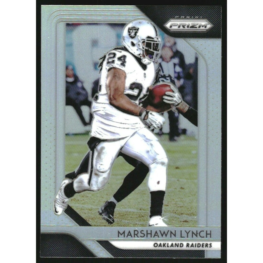2018 Panini Prizm Marshawn Lynch Trading Card: $18 2018 Panini Prizm Marshawn Lynch Trading Card: $18