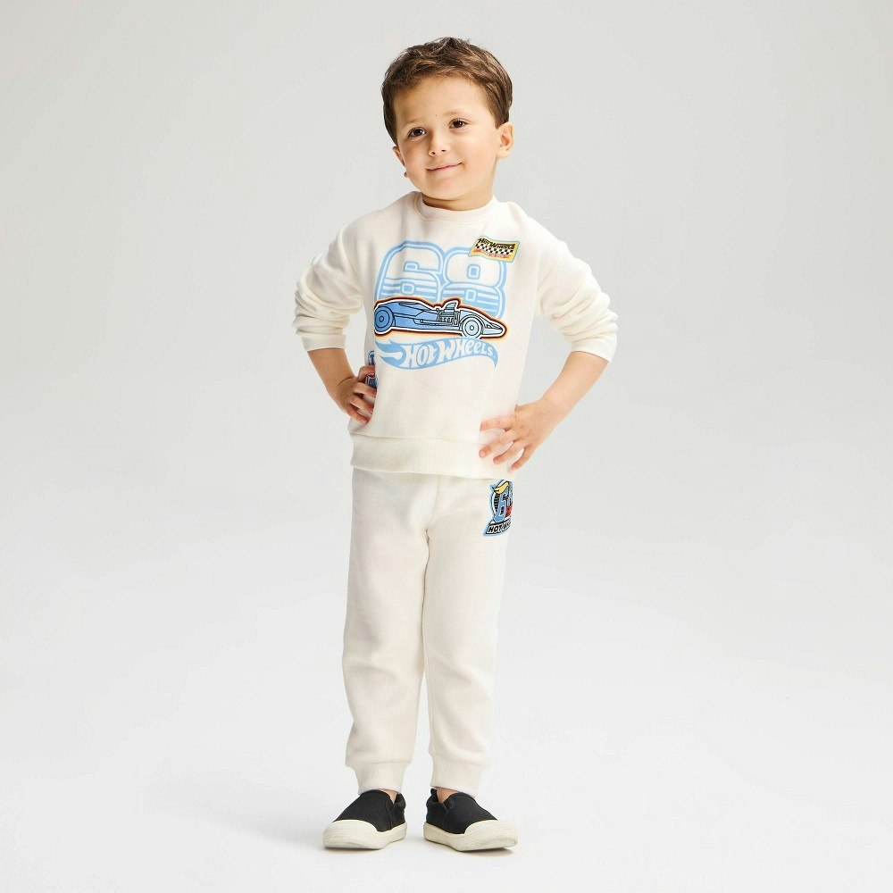 Hot Wheels Toddler Boys' Fleece Sweatshirt and Pants 2-Piece Set: $15 Hot Wheels Toddler Boys' Fleece Sweatshirt and Pants 2-Piece Set: $15
