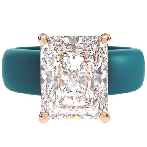 Rinfit Silicone Ring with Emerald Cut Cubic Zirconia Size 9: $39.09 Rinfit Silicone Ring with Emerald Cut Cubic Zirconia Size 9: $39.09