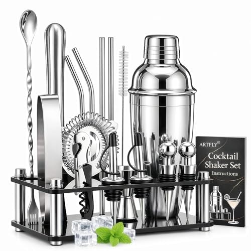 Artfly 18-Piece Cocktail Shaker Bartender Kit: $16.99 Artfly 18-Piece Cocktail Shaker Bartender Kit: $16.99