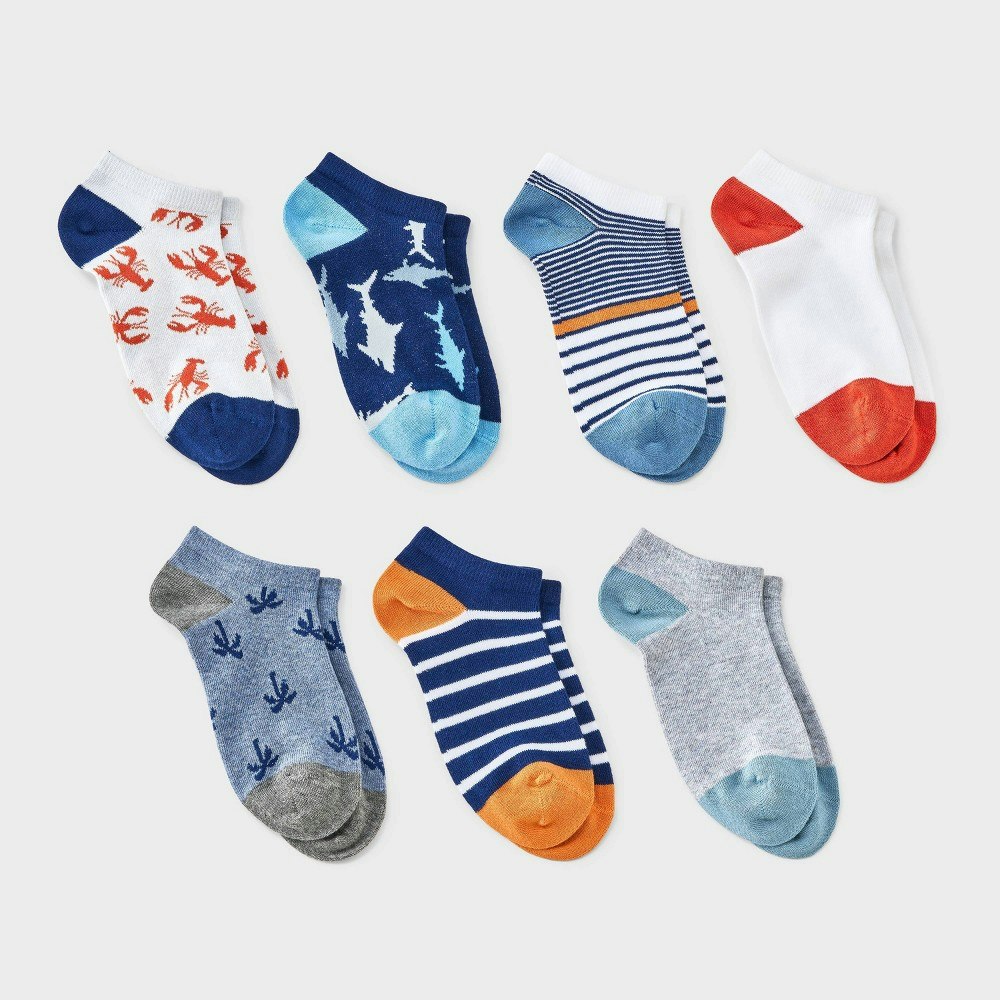 Cat & Jack Boys' No Show Socks 7-Pack: $7 Cat & Jack Boys' No Show Socks 7-Pack: $7