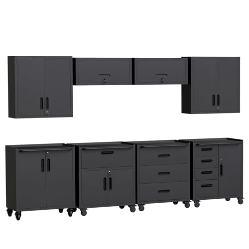 Flixelio 8-Piece Garage Storage Cabinet System: $1,019.99